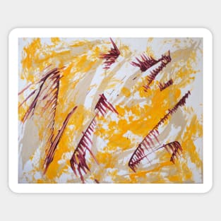 Abstract # 730- Storks in Flight Sticker